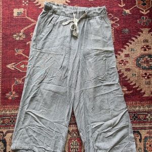 Flowy pinstripe pants